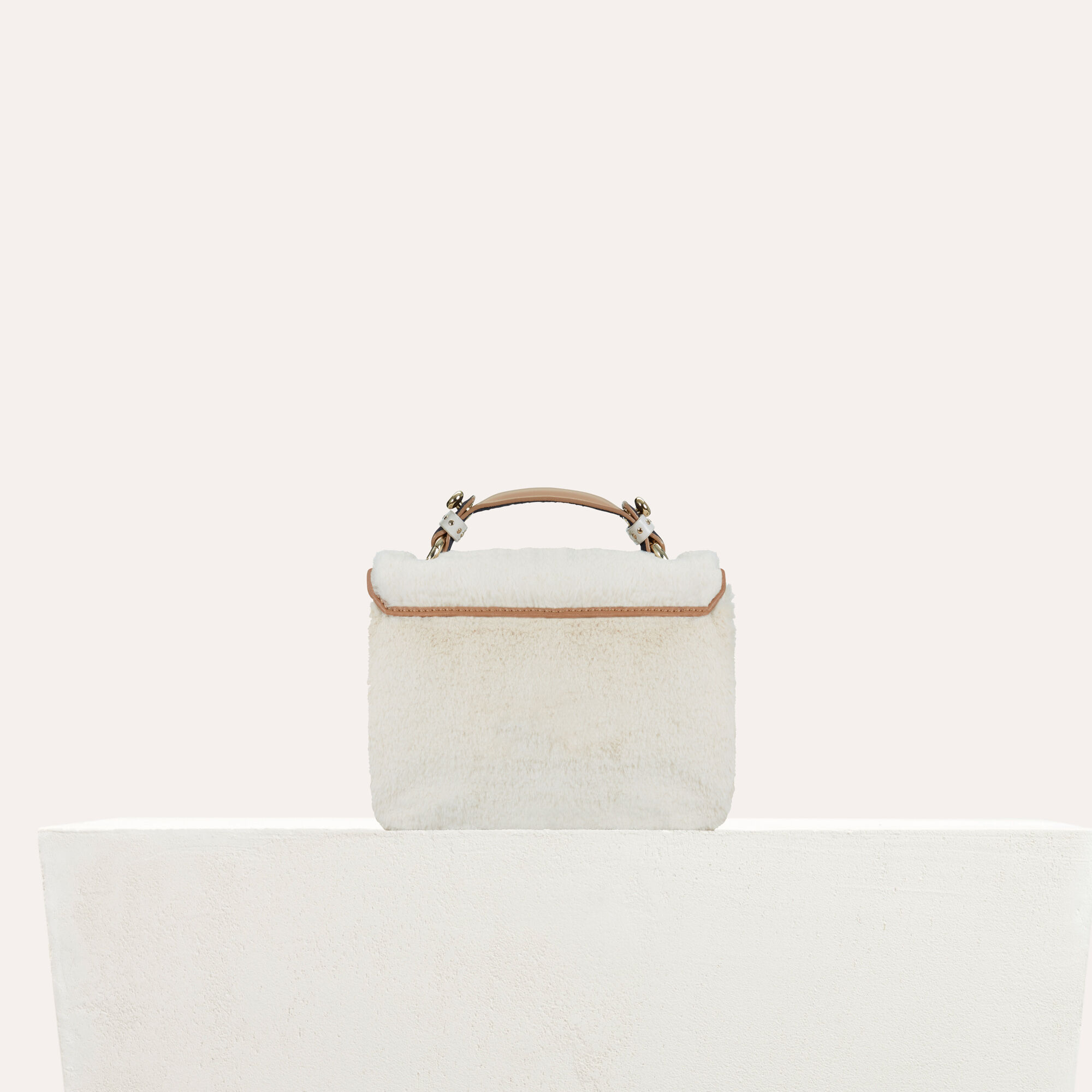 LDANCESFU Sac evening en fausse fourrure et cuir