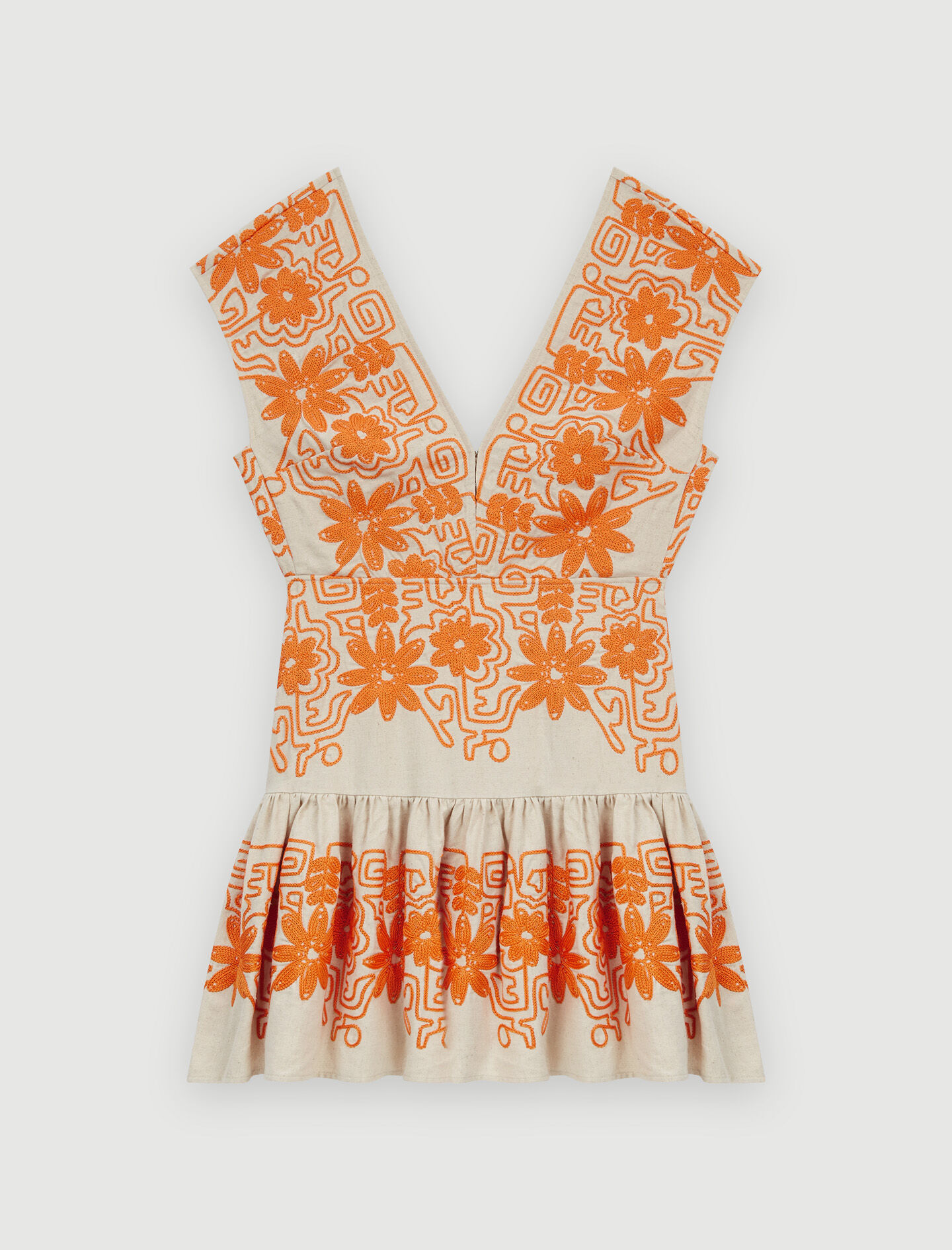 Maje orange dress discount