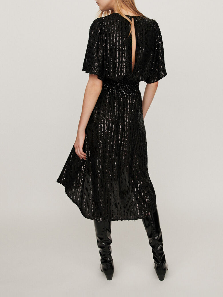 robe maje sequin