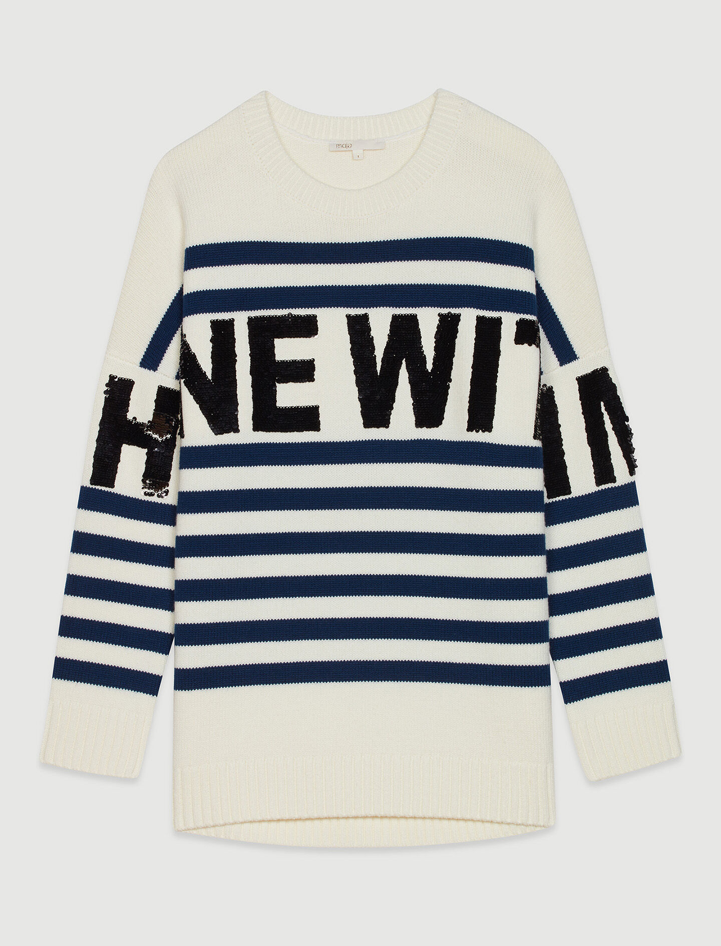 MYSTICA Sailor striped sweater in wool blend