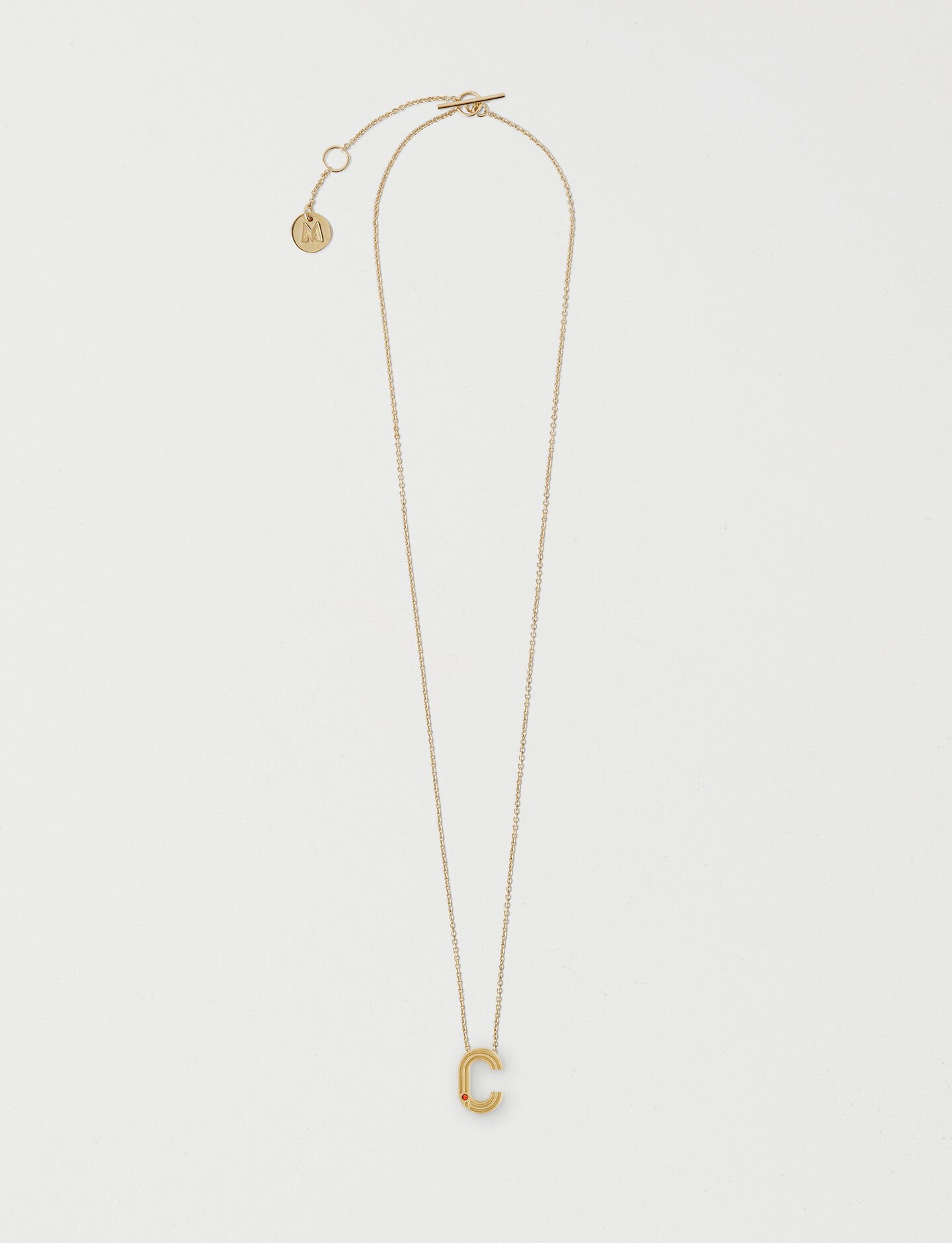 Maje initial necklace best sale