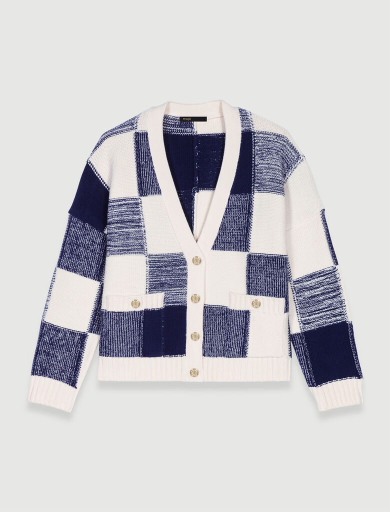 123MEDHI Long knit cardigan - Sweaters & Cardigans - Maje.com