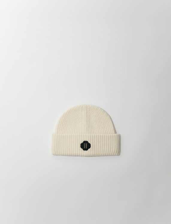 Rib-knit bonnet in wool blend - Caps and Bucket hats - MAJE
