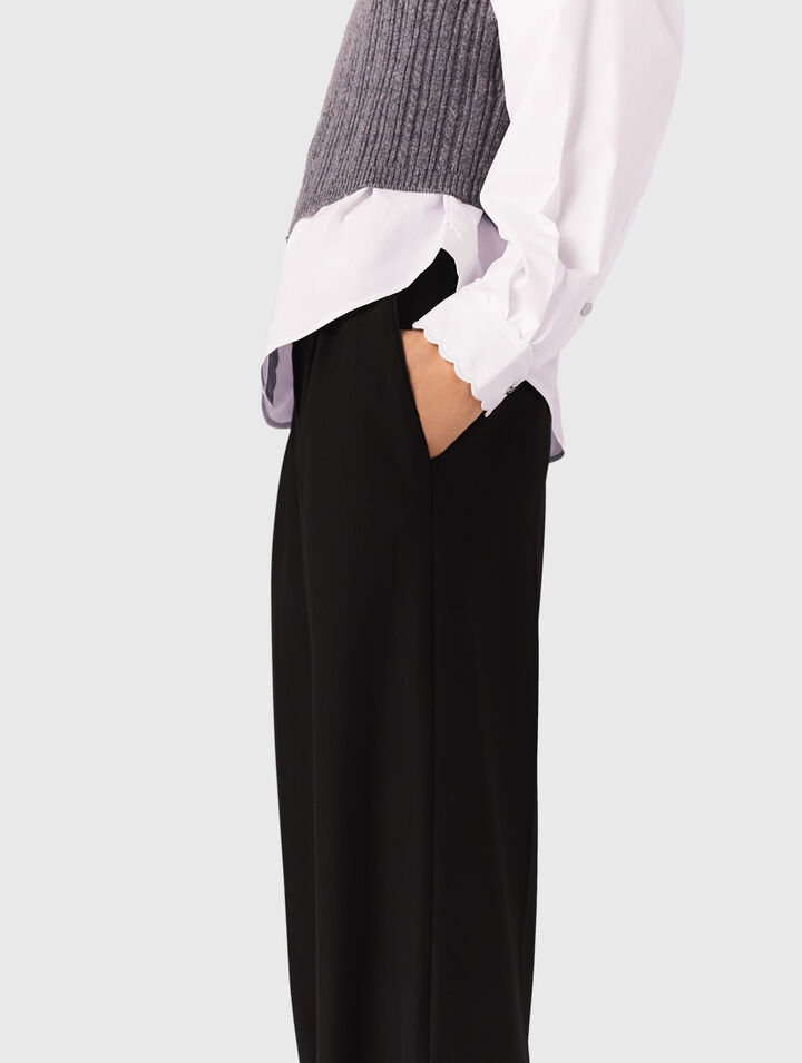 Pantalon large de costume