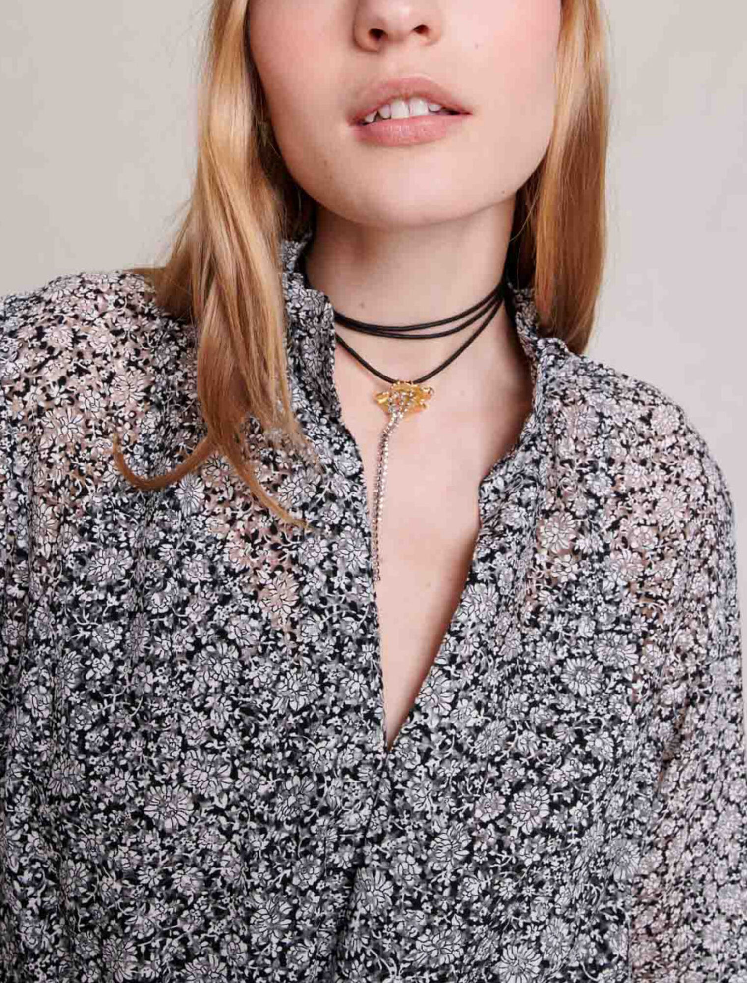 Robe courte à imprimé
