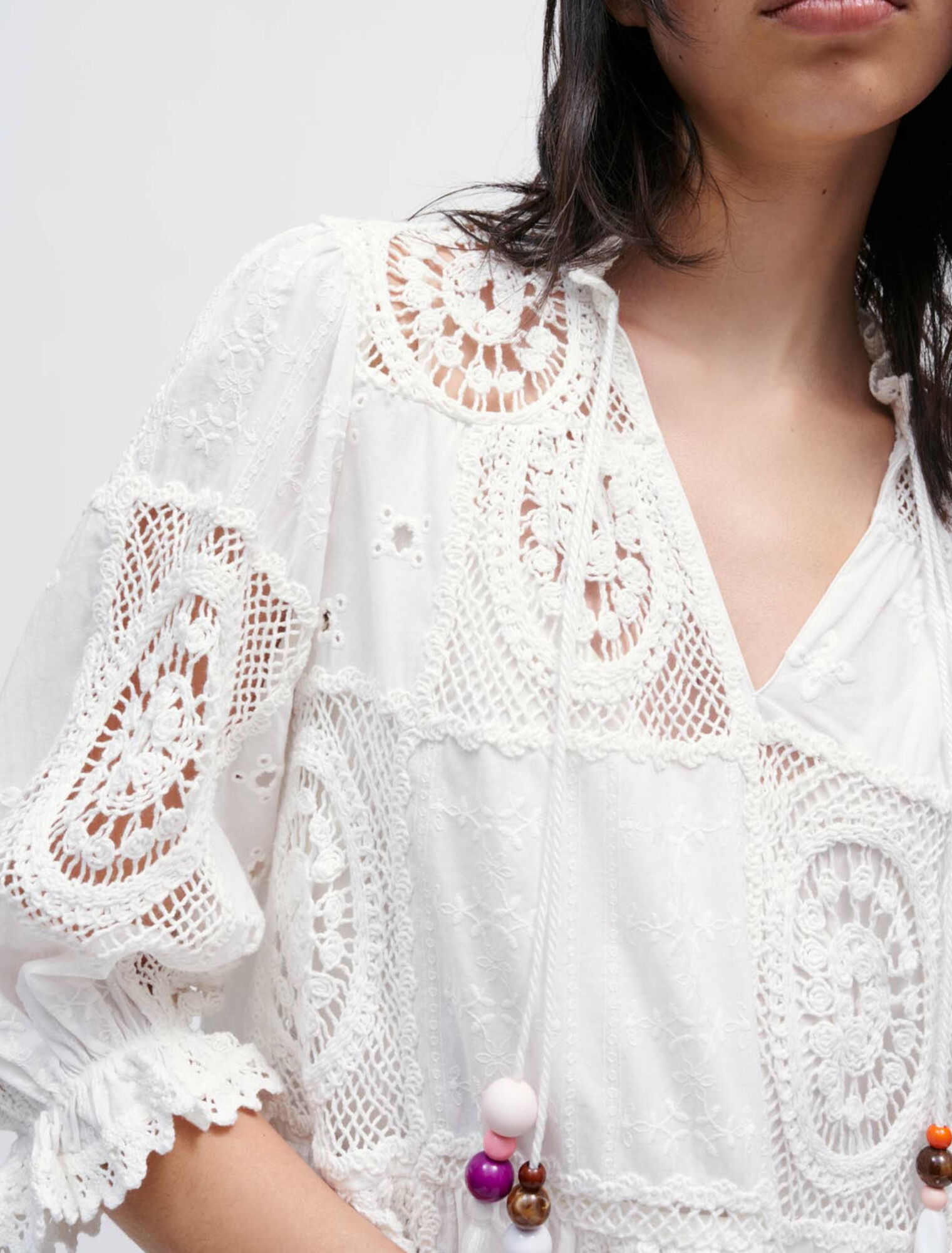 Robe en voile et crochet