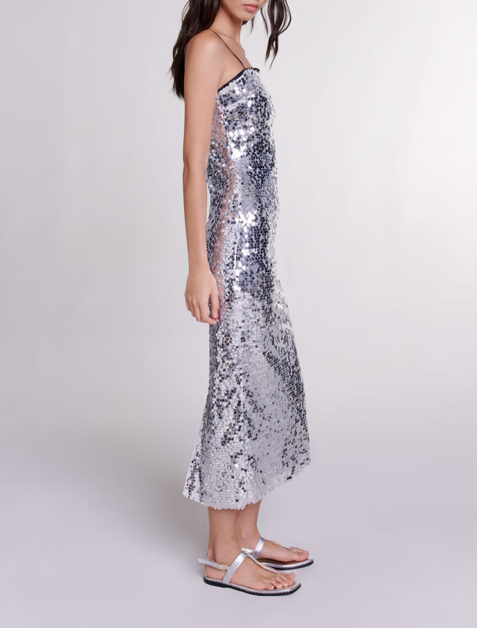 Robe longue à sequins