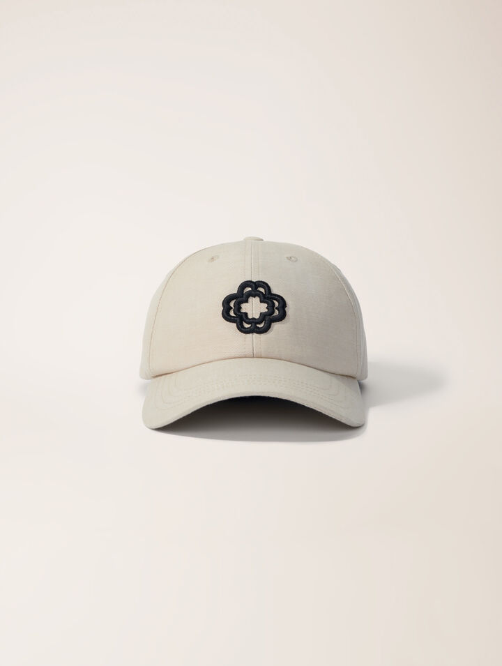 Linen and cotton cap