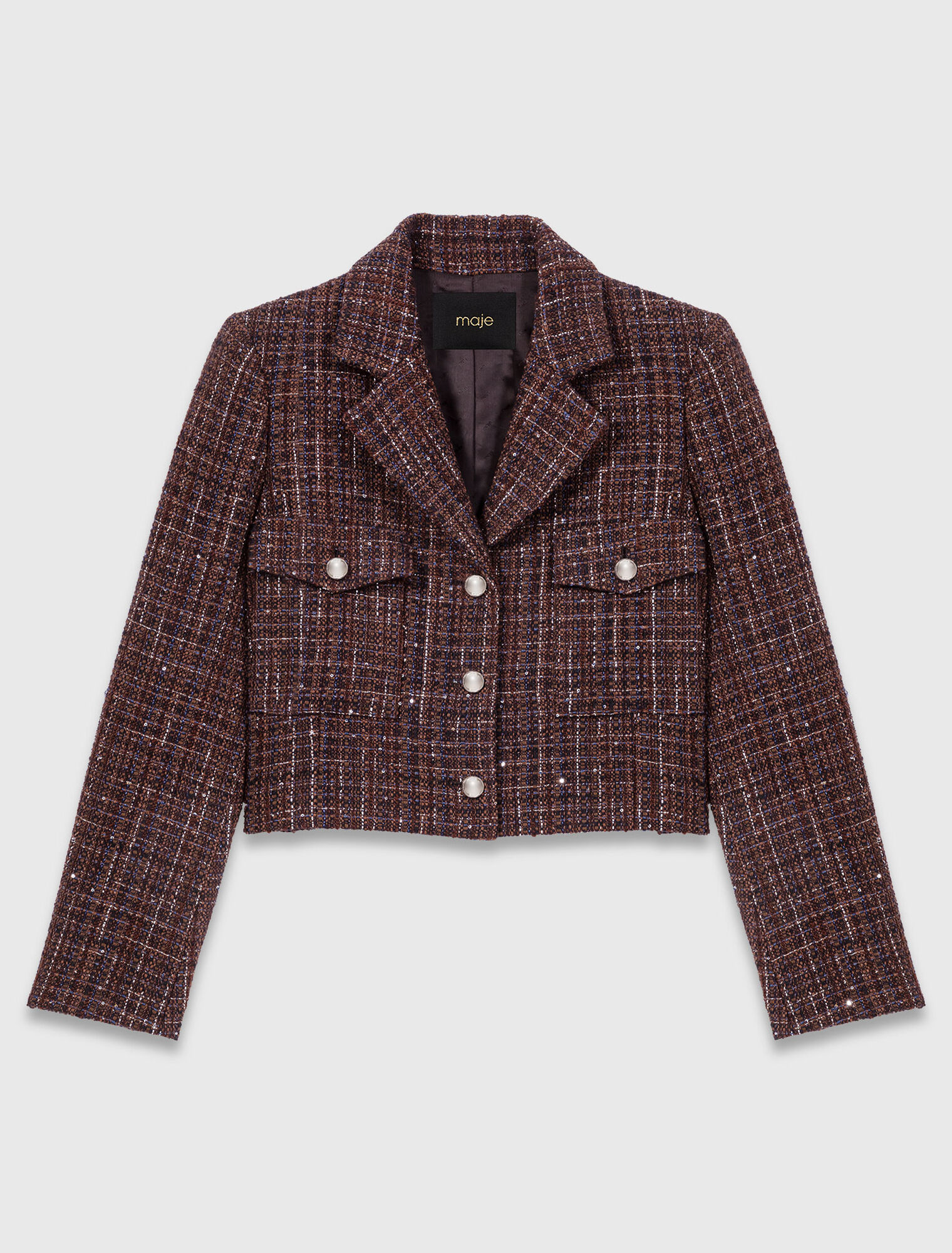 Veste courte en tweed