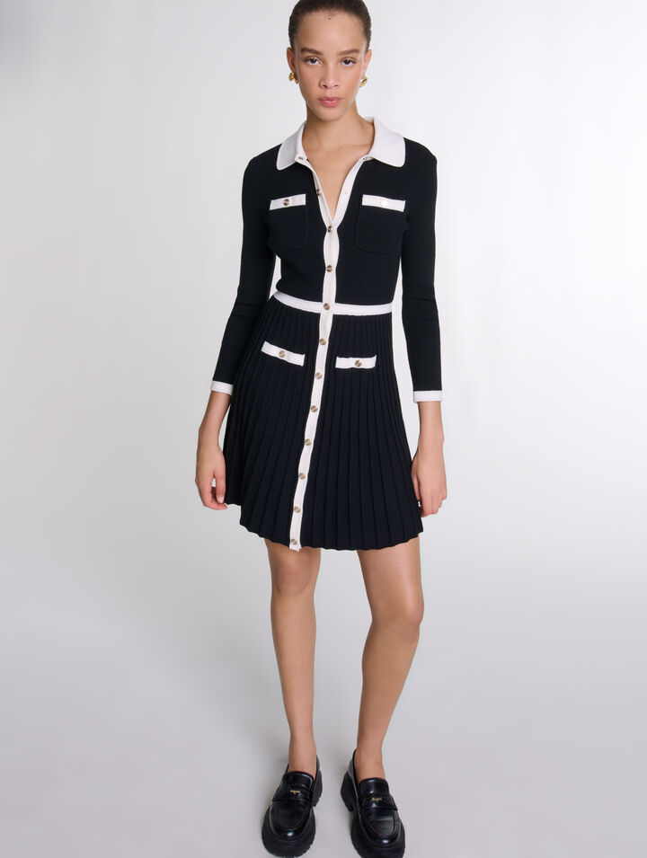 Robe courte en maille
