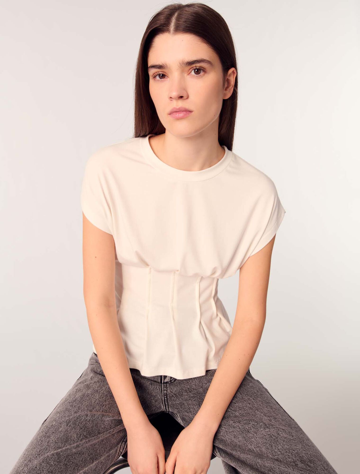 Tee-shirt à pinces