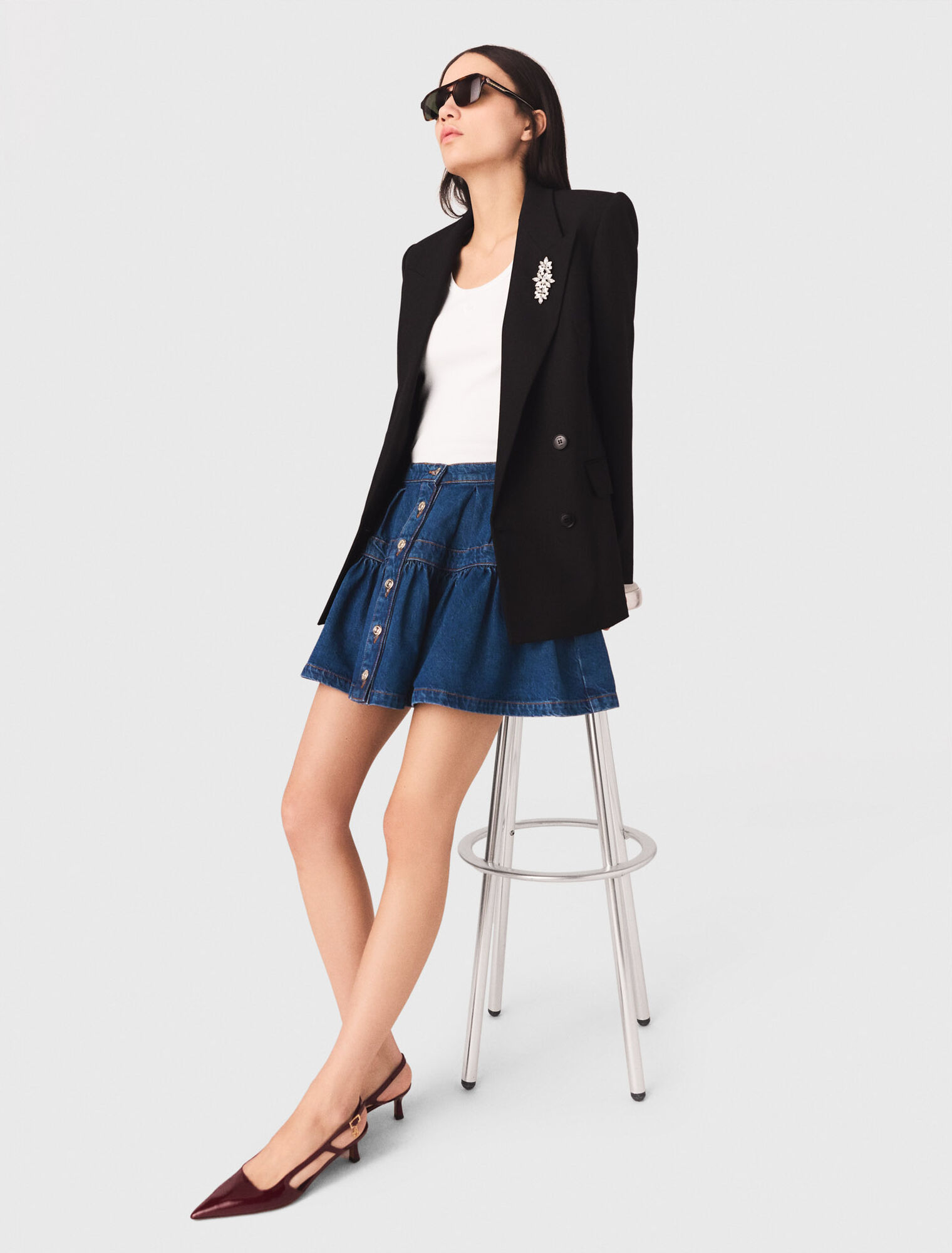 Veste &agrave; double boutonnage