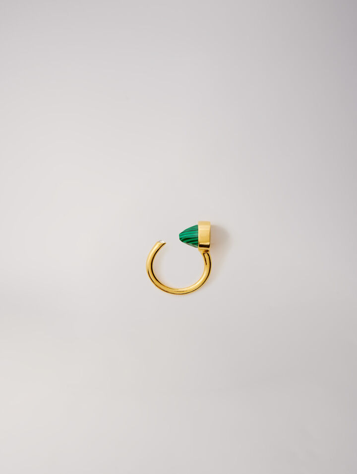 Bague ornée pierres naturelles