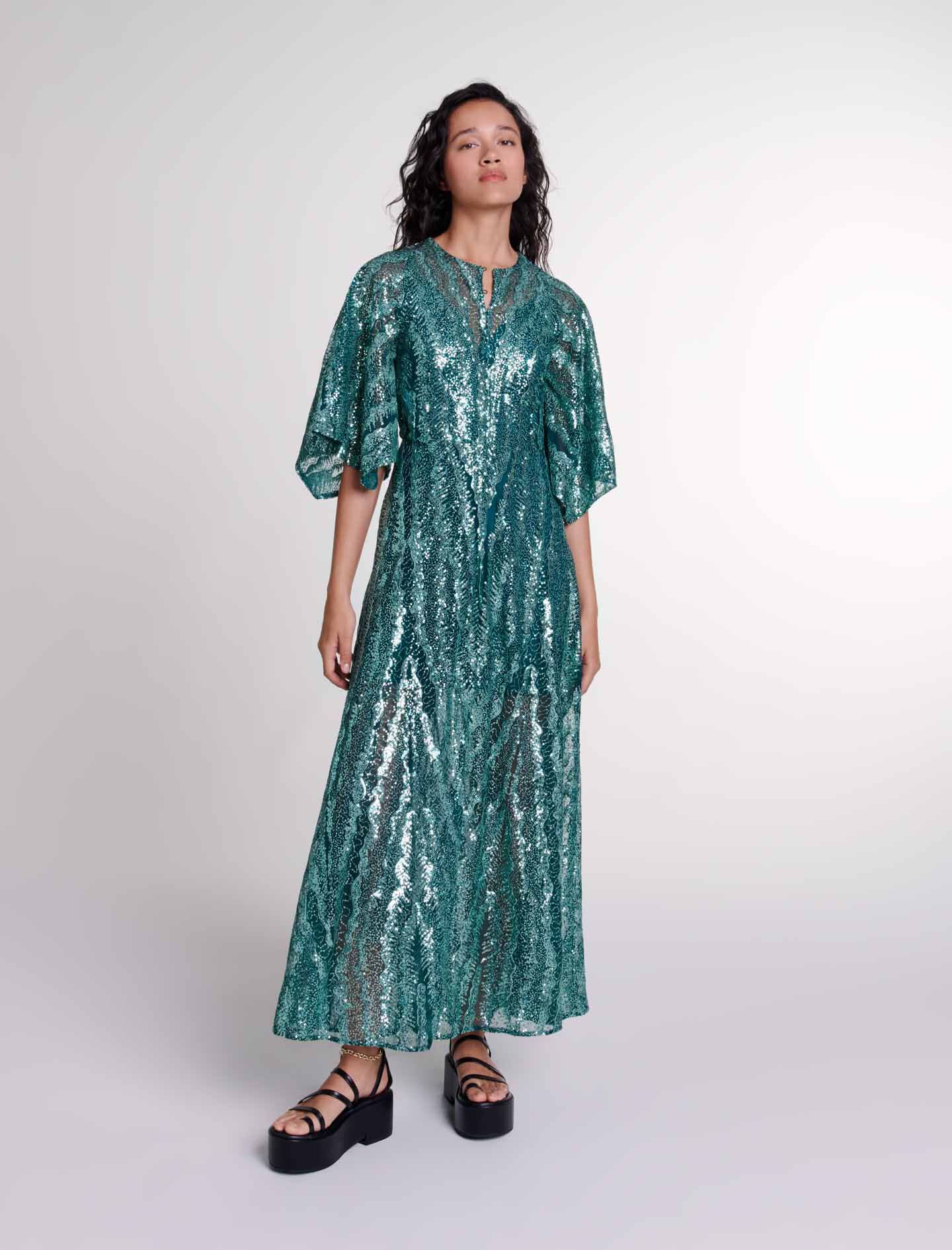Sequin maxi dress Dresses Maje