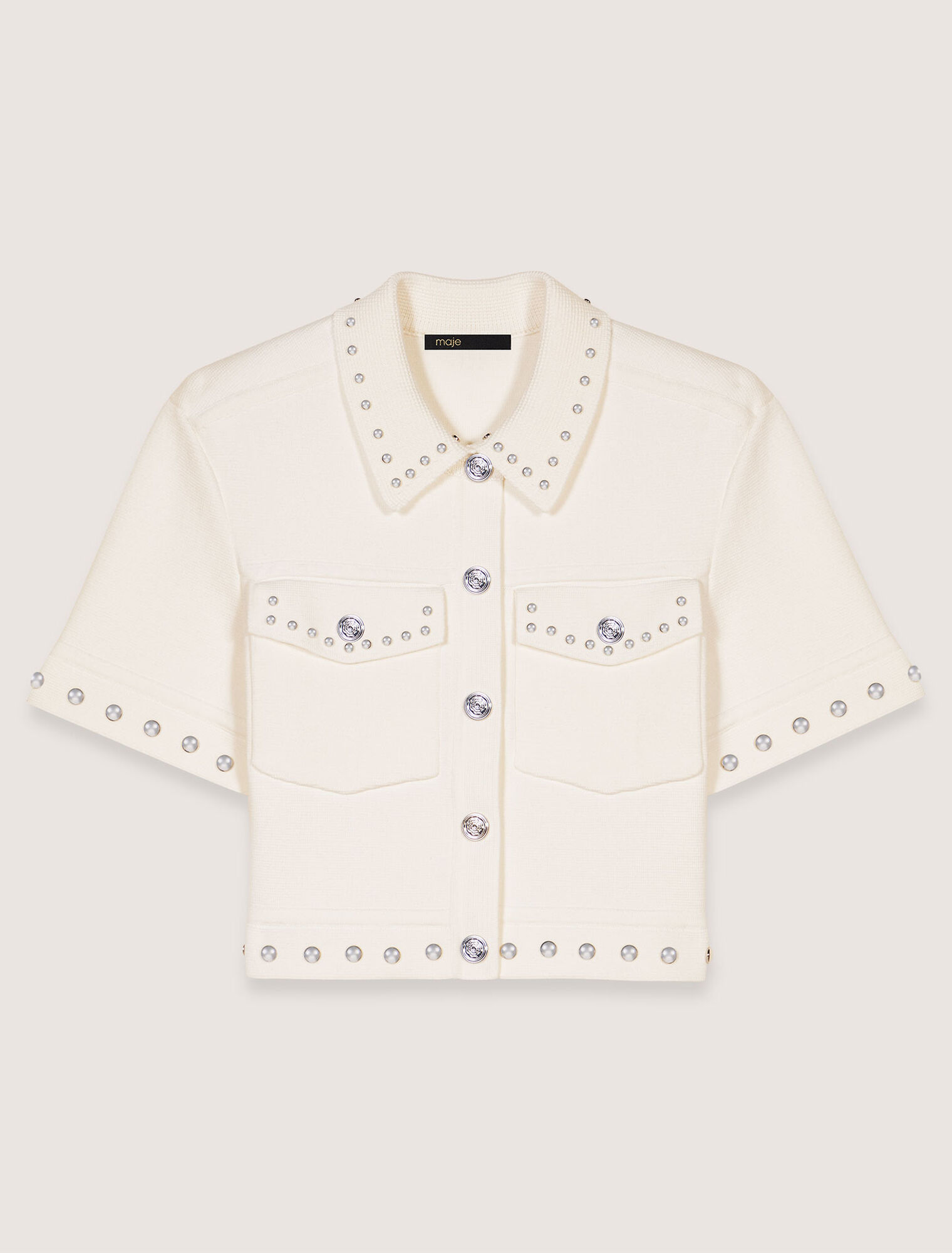 Cardigan court à studs