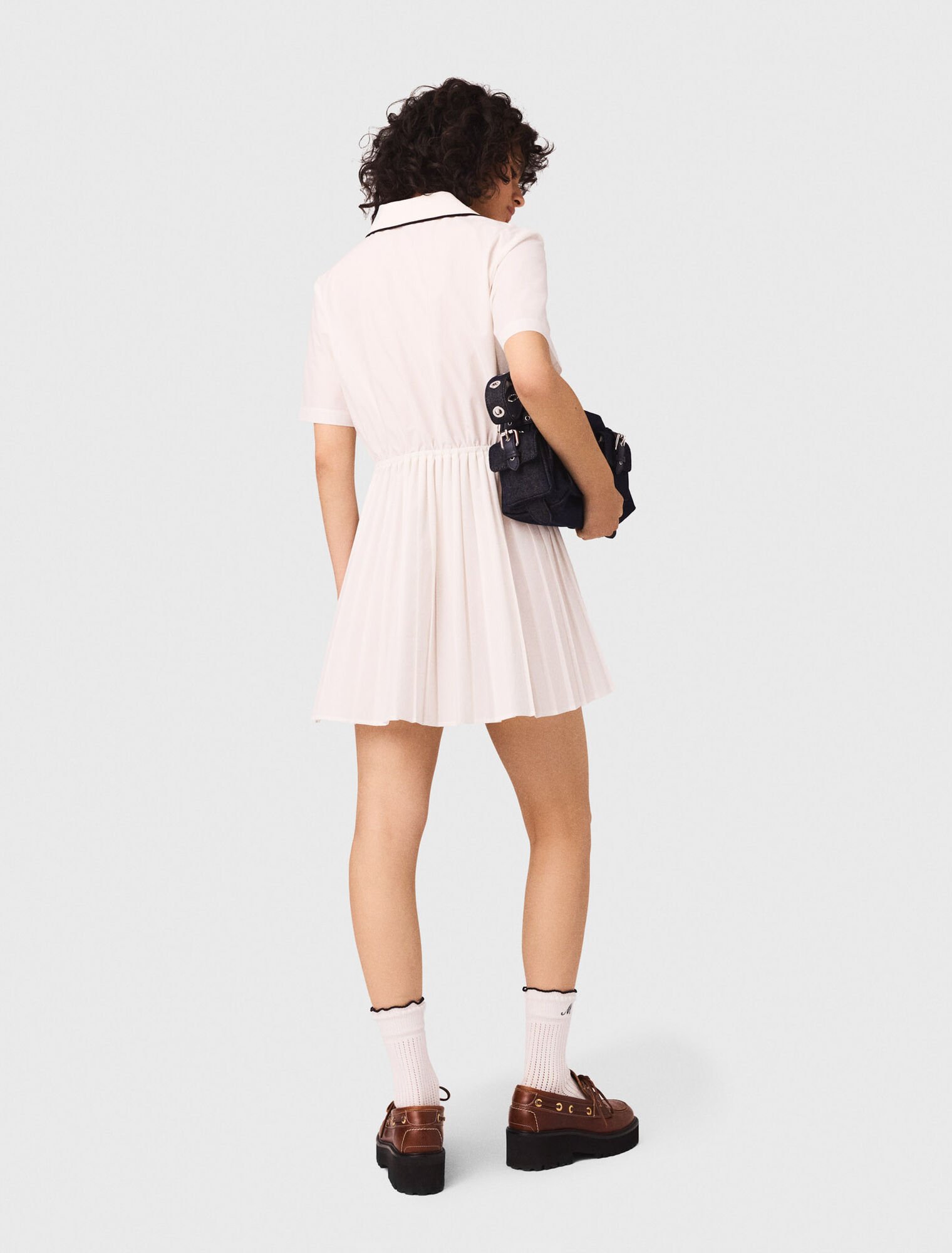 Robe chemise manches courtes