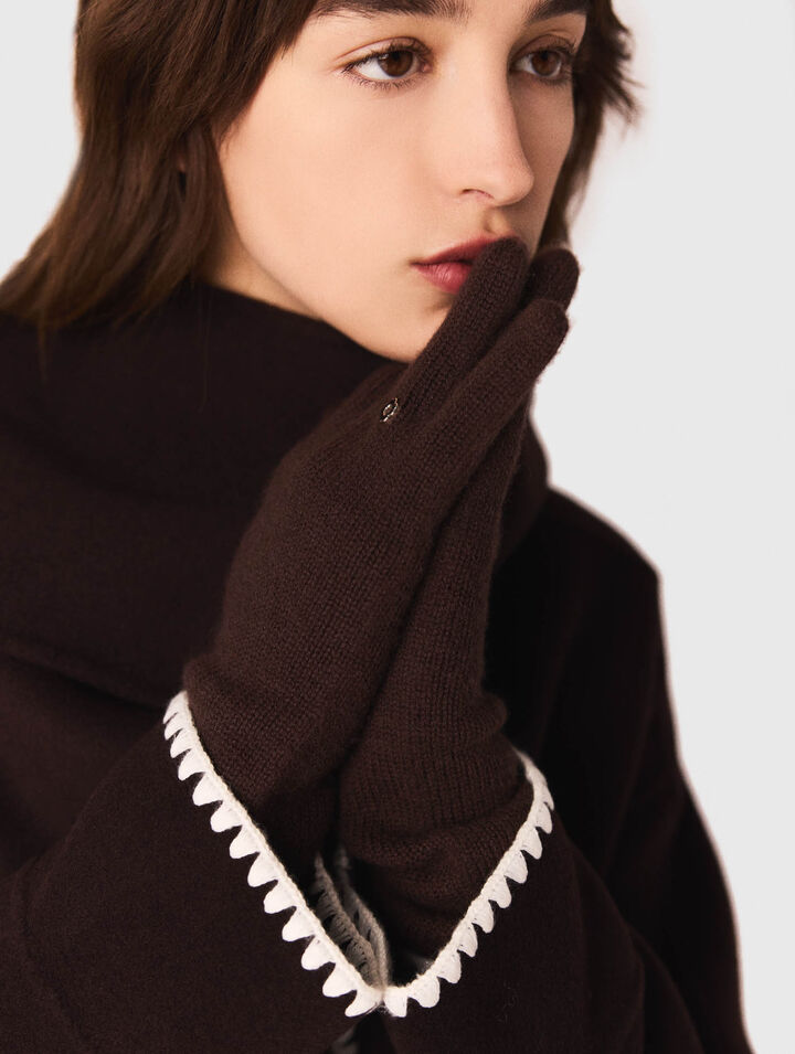Manteau en double face brodé