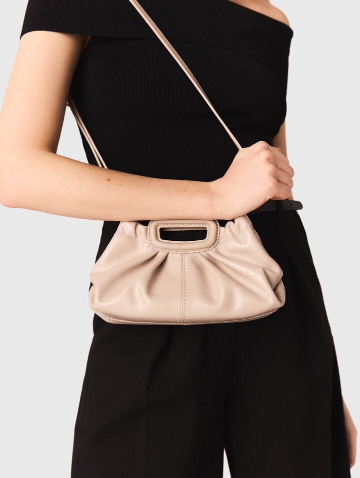 Top col bardot en maille c&ocirc;tel&eacute;e