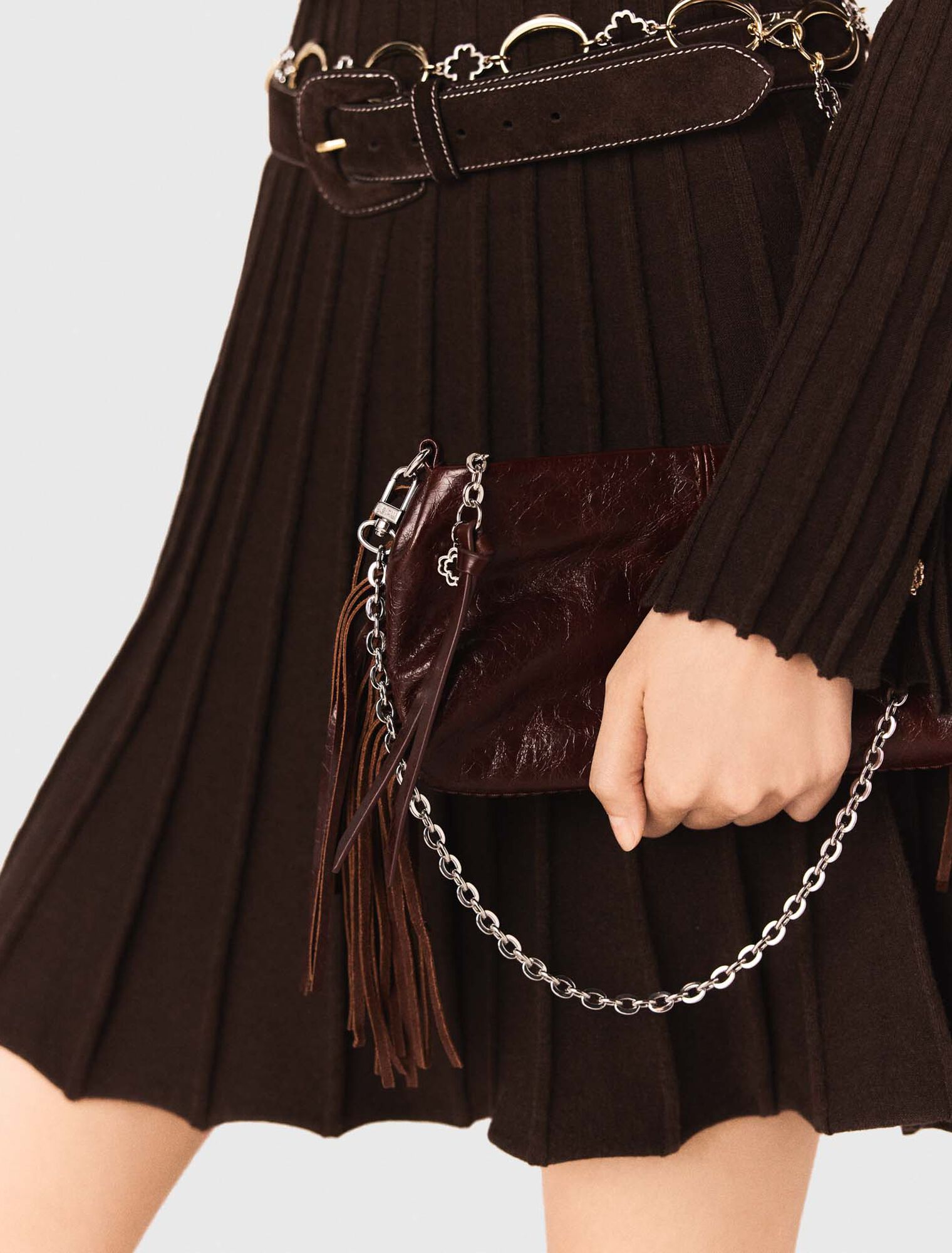 Pochette Miss M pouch en cuir vernis