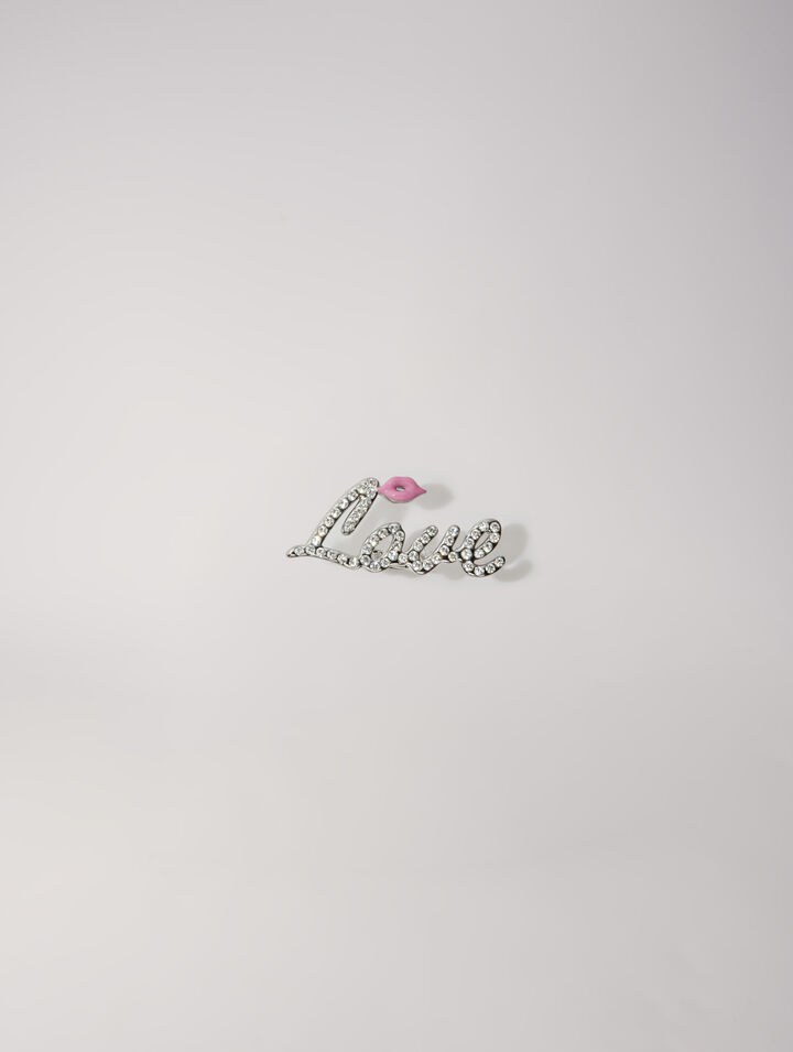 Rhinestone Love ring
