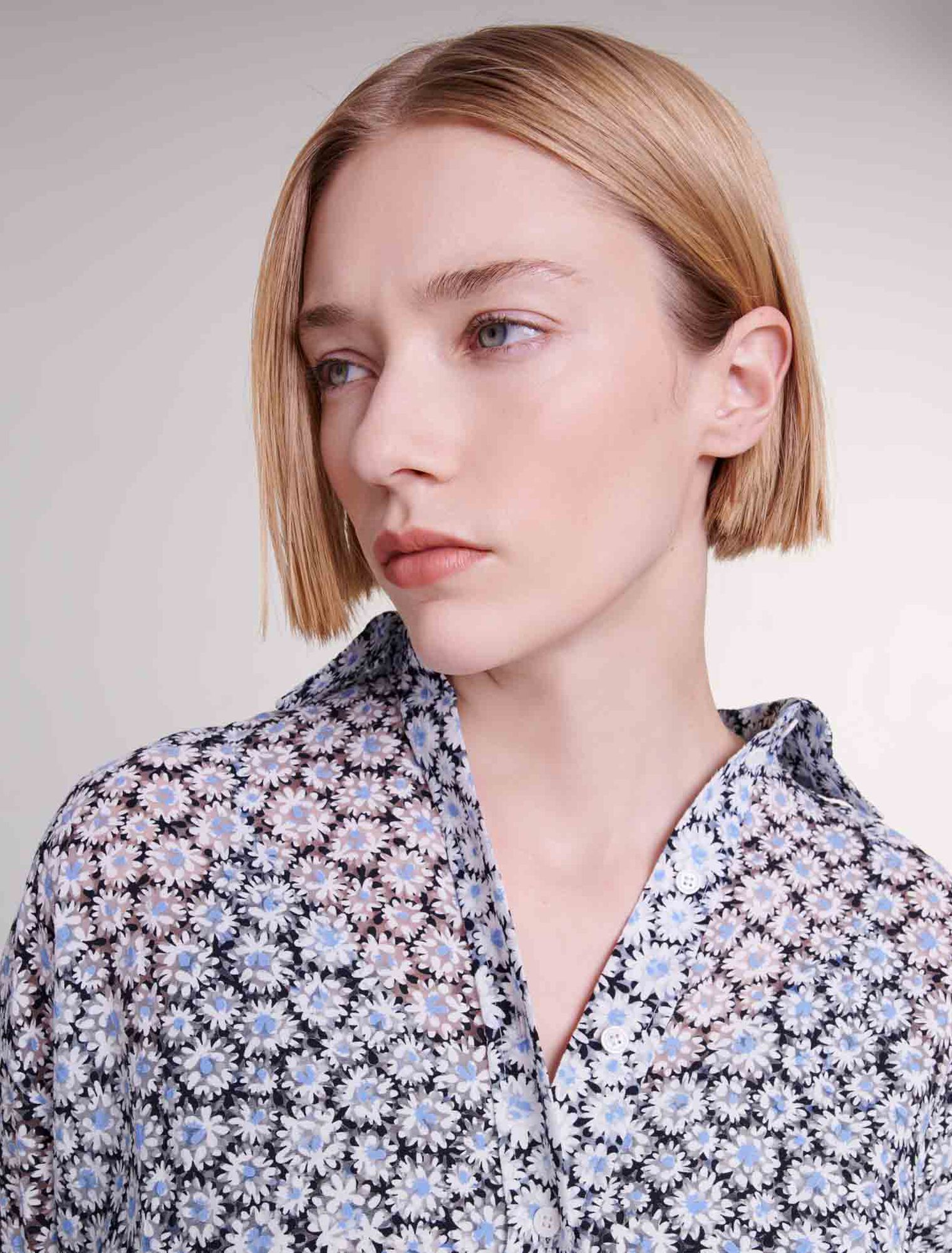 Robe courte fleurie