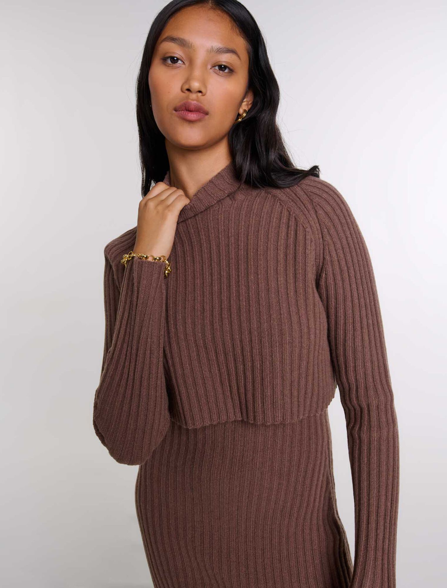 Robe longue 2-en1 en laine