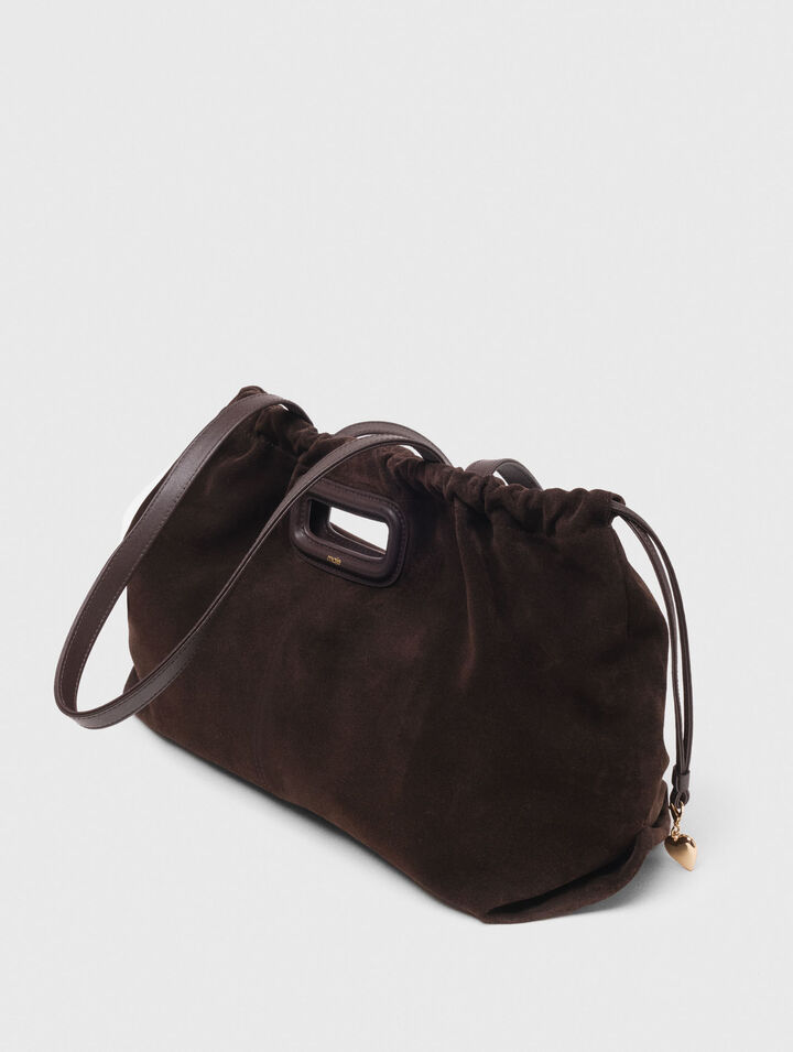 Sac M tote en cuir suède