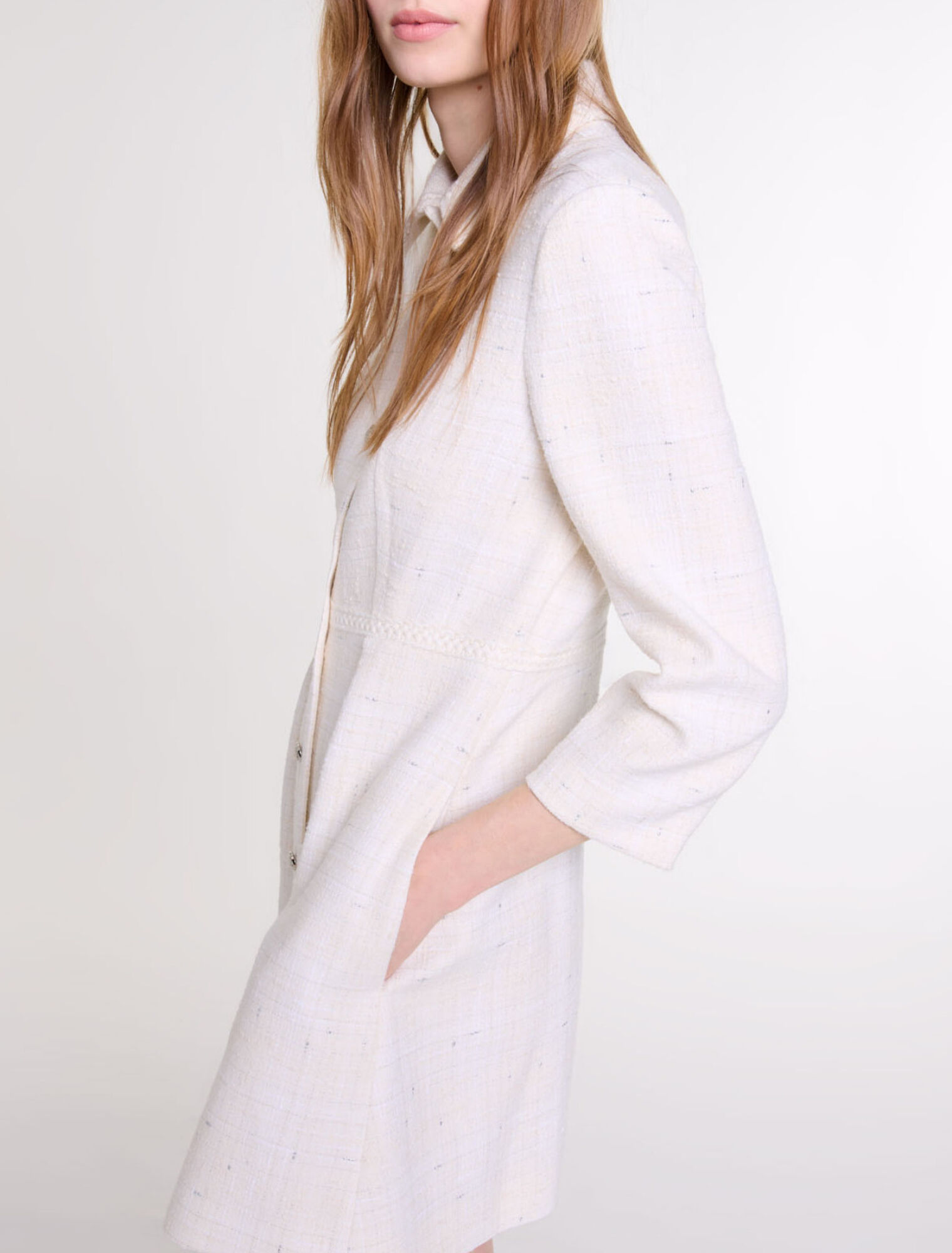 Robe courte en tweed