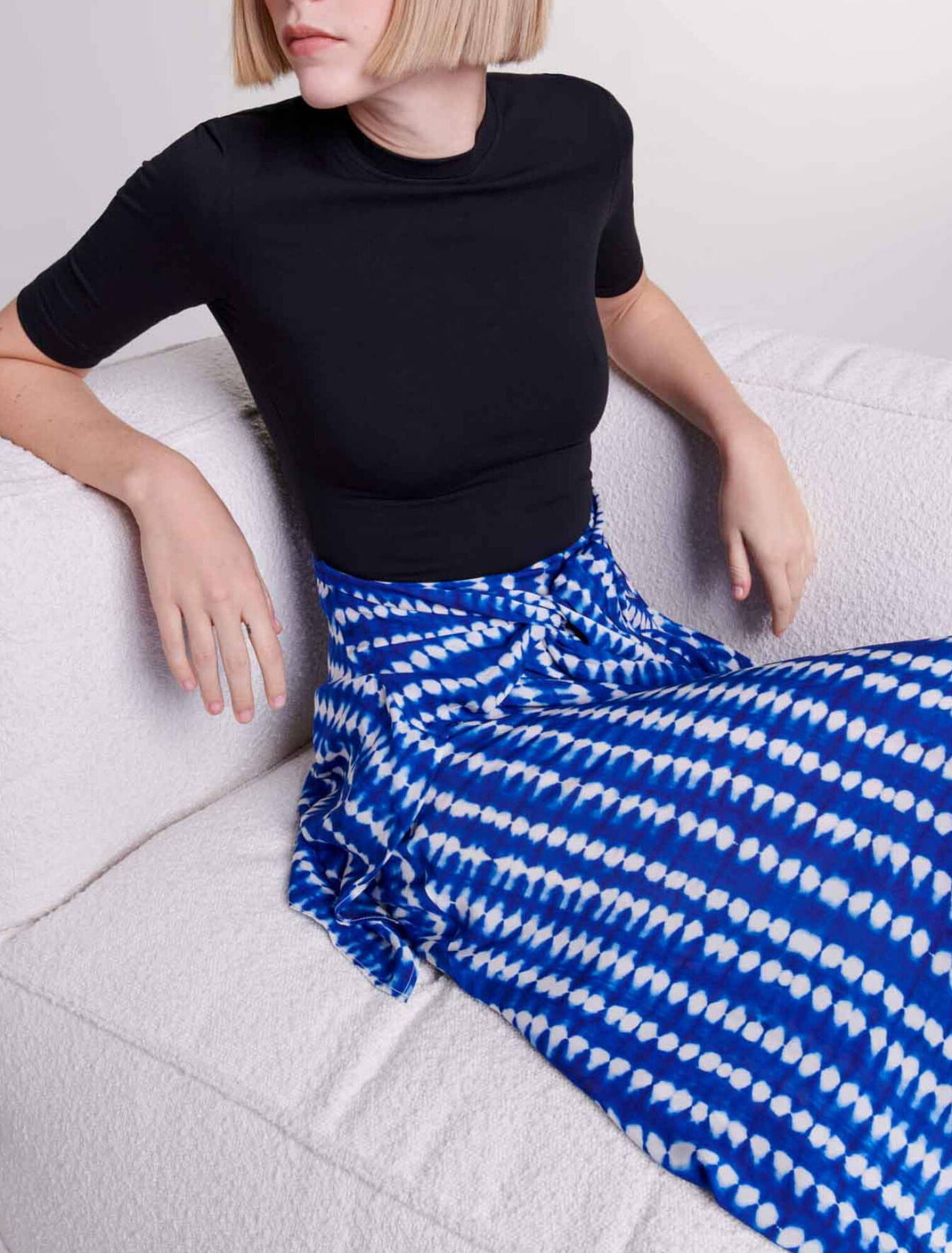 Robe longue effet 2-en-1
