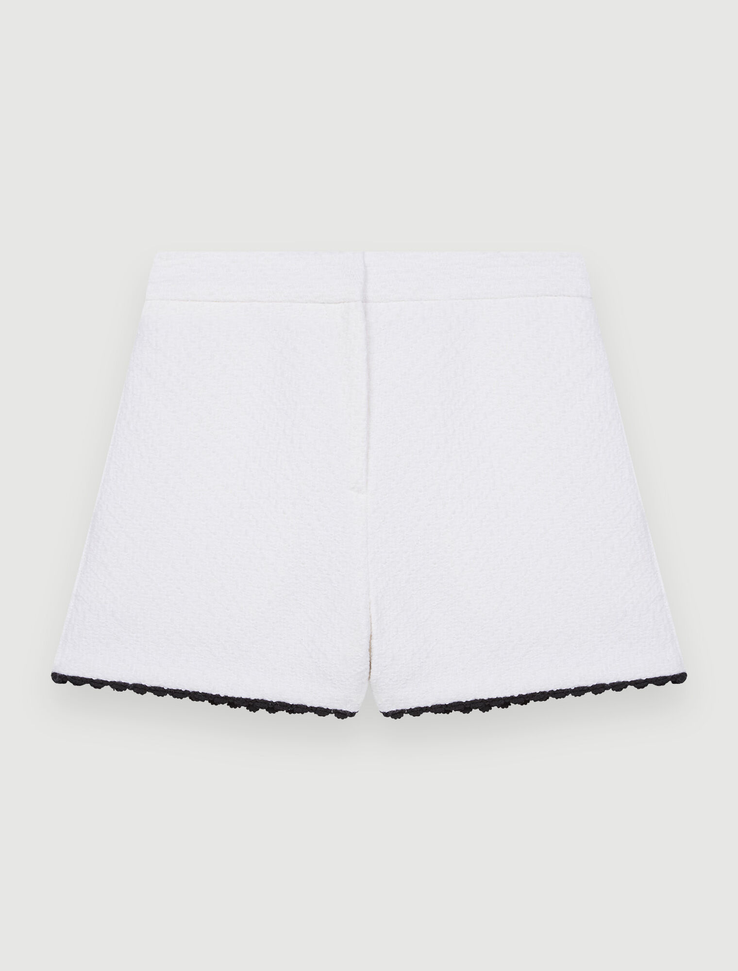 Contrast tweed shorts