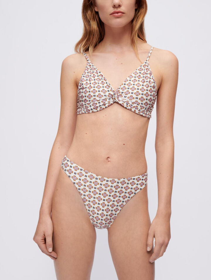 Printed two-piece swimsuit