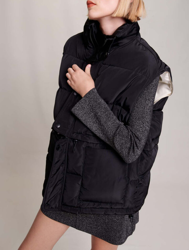 Sleeveless puffer jacket
