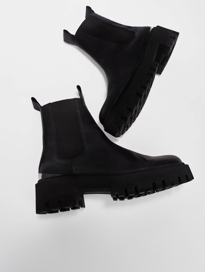 Platform Chelsea boots