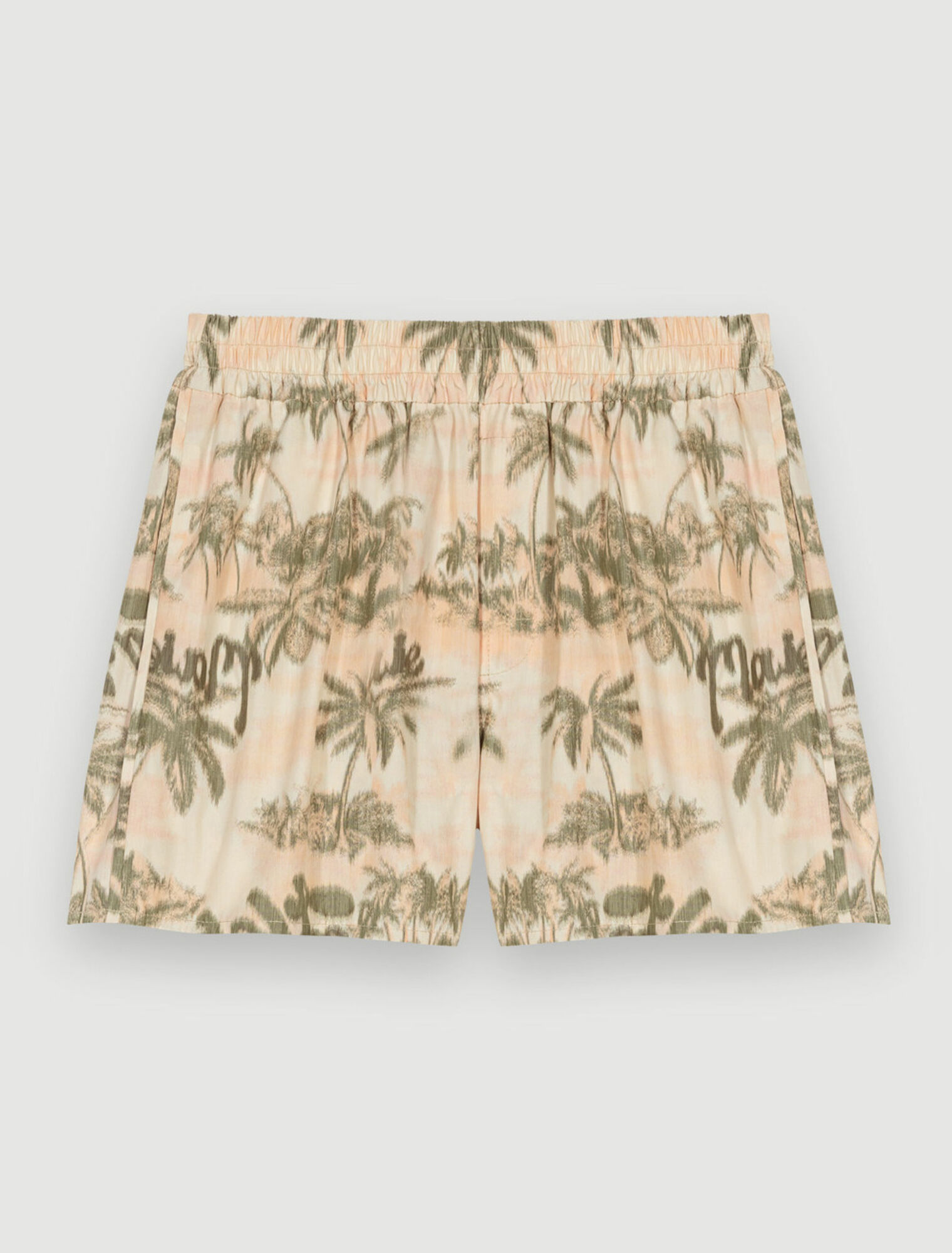 Short à motifs palmiers