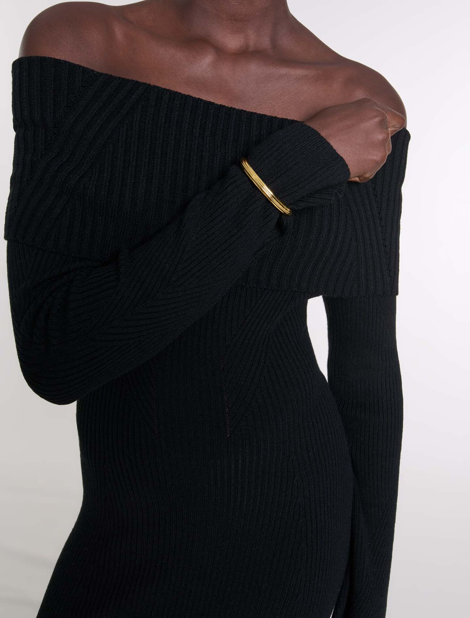 Robe longue en maille