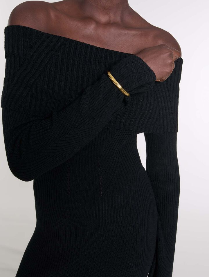 Robe longue en maille