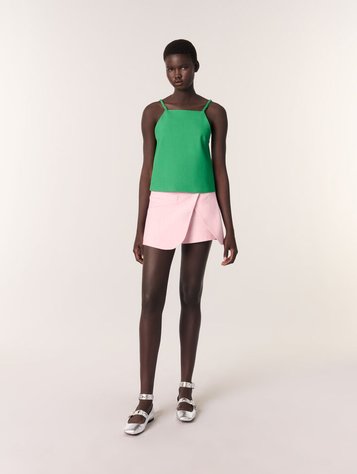 Short tailleur trompe l'œil