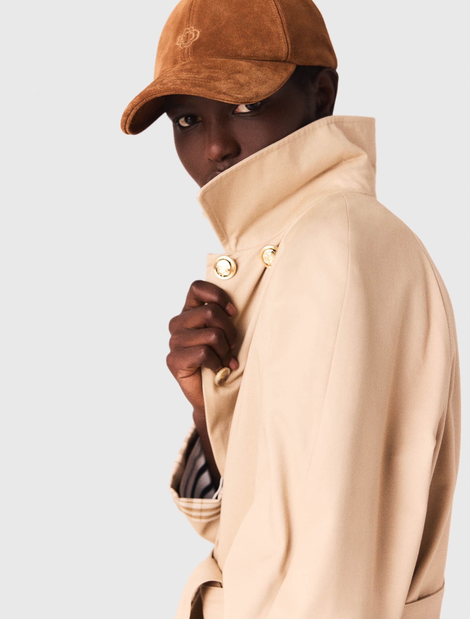 Suede cap