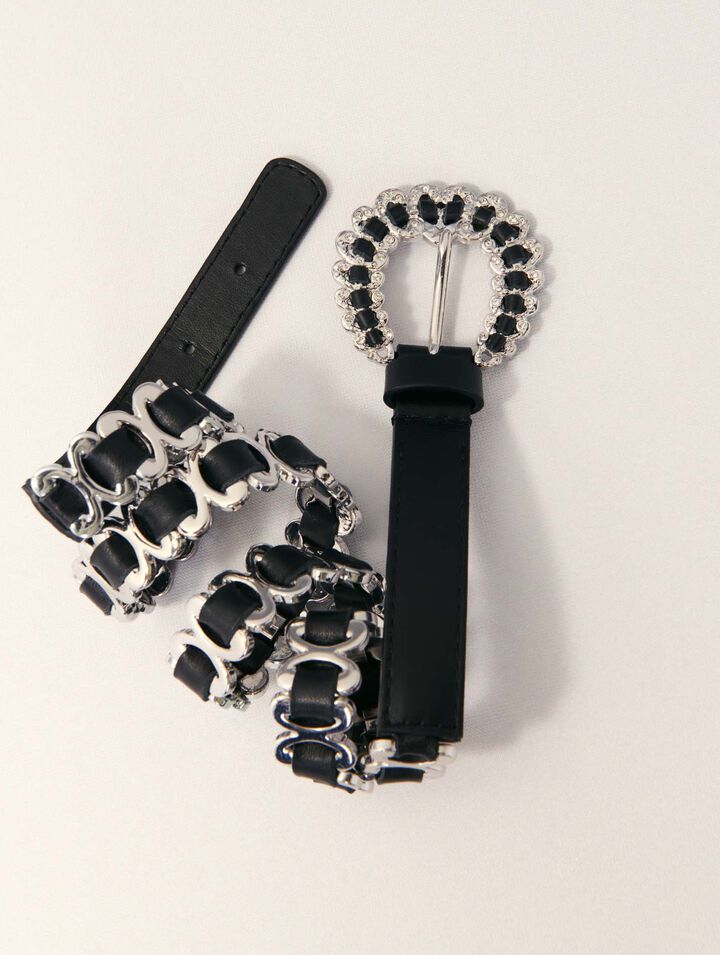 Ceinture mix chaine à boucle bijoux