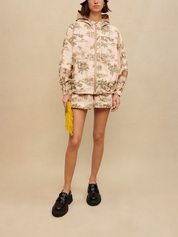 Palm-tree pattern jacket