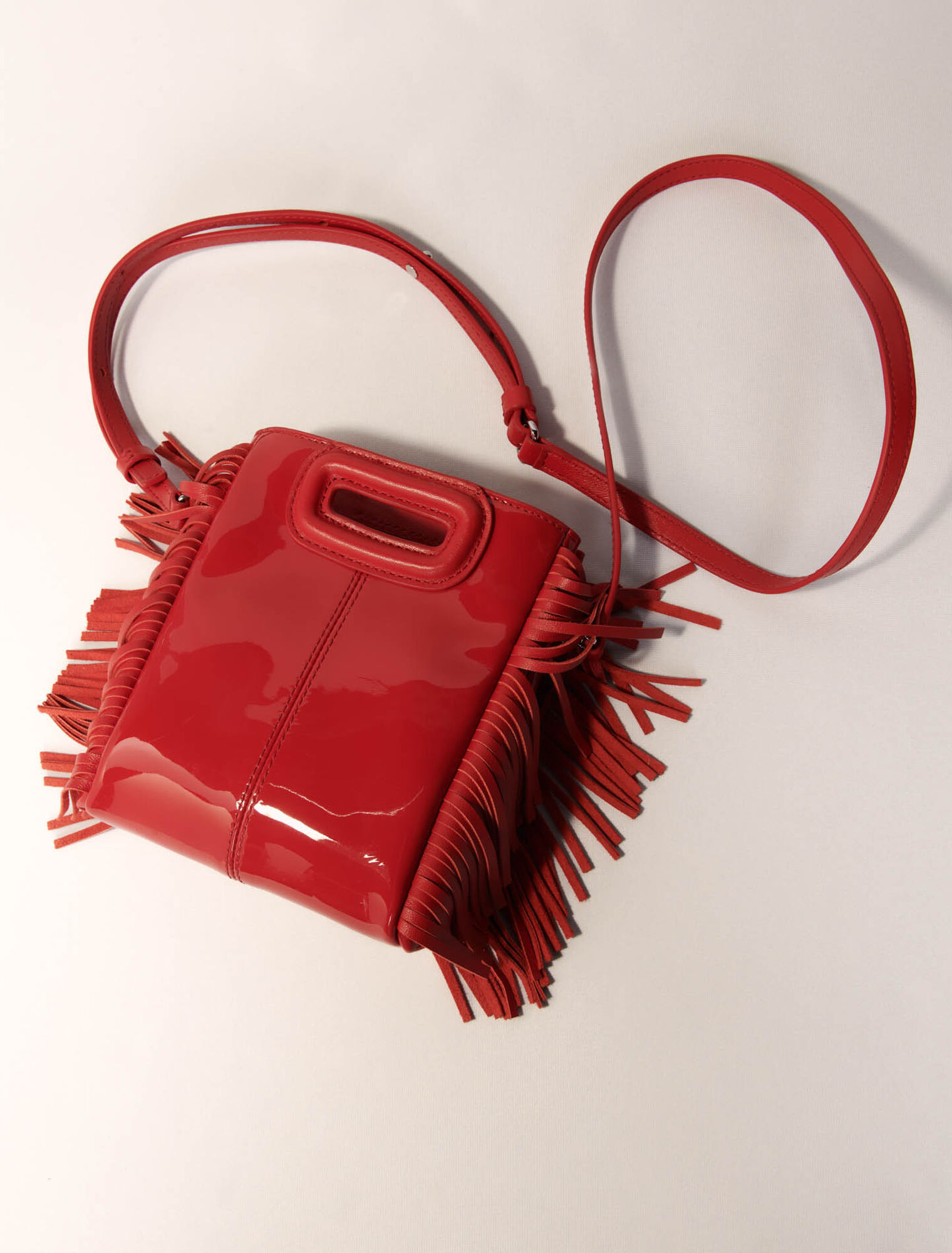 Sac M Mini en cuir verni