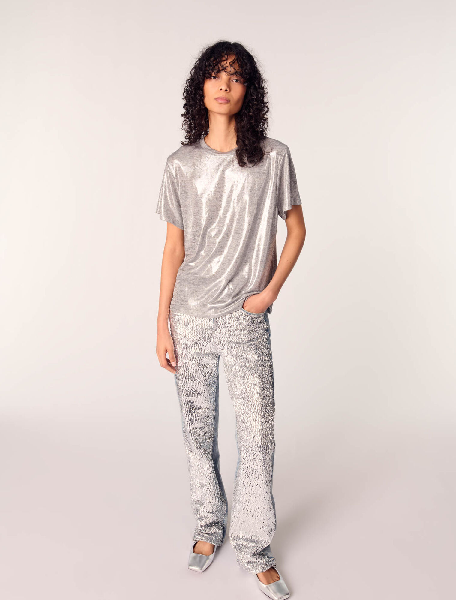 Tee-shirt lamé