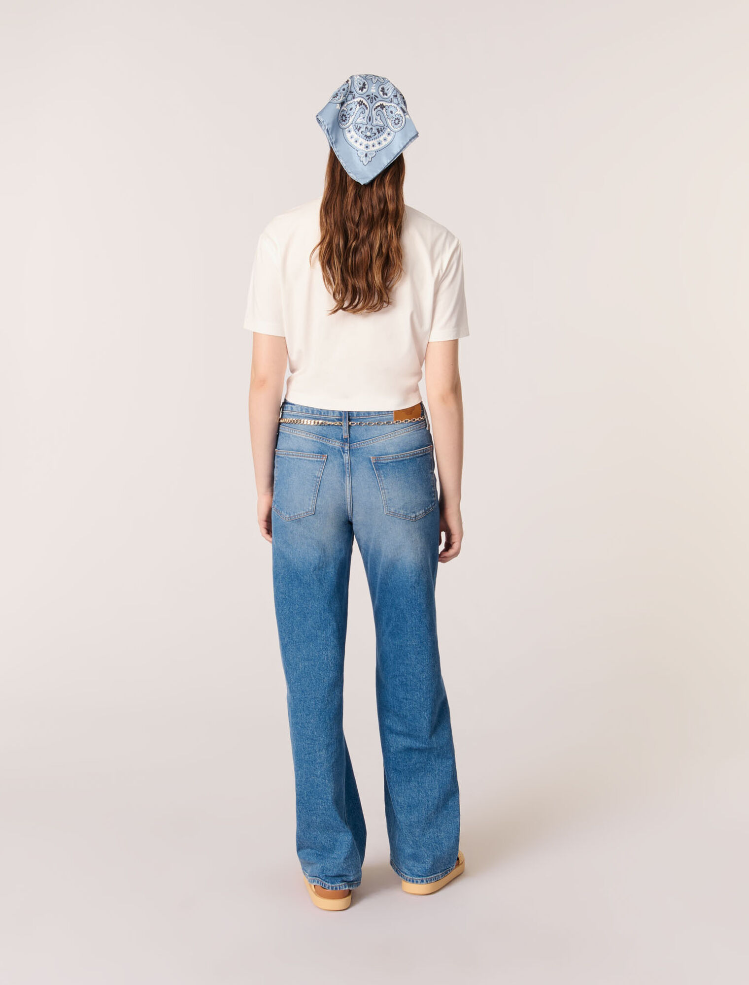 Tee-shirt noué avec imprimé