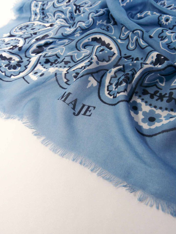 Châle à imprimé bandana