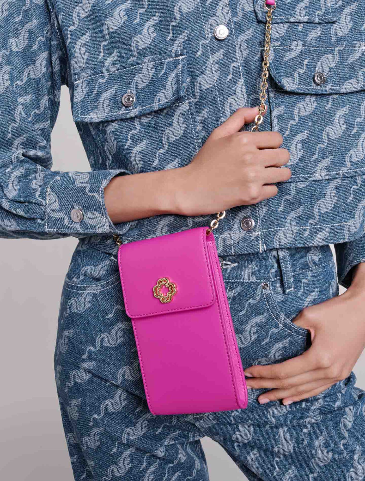 Pochette de téléphone en cuir