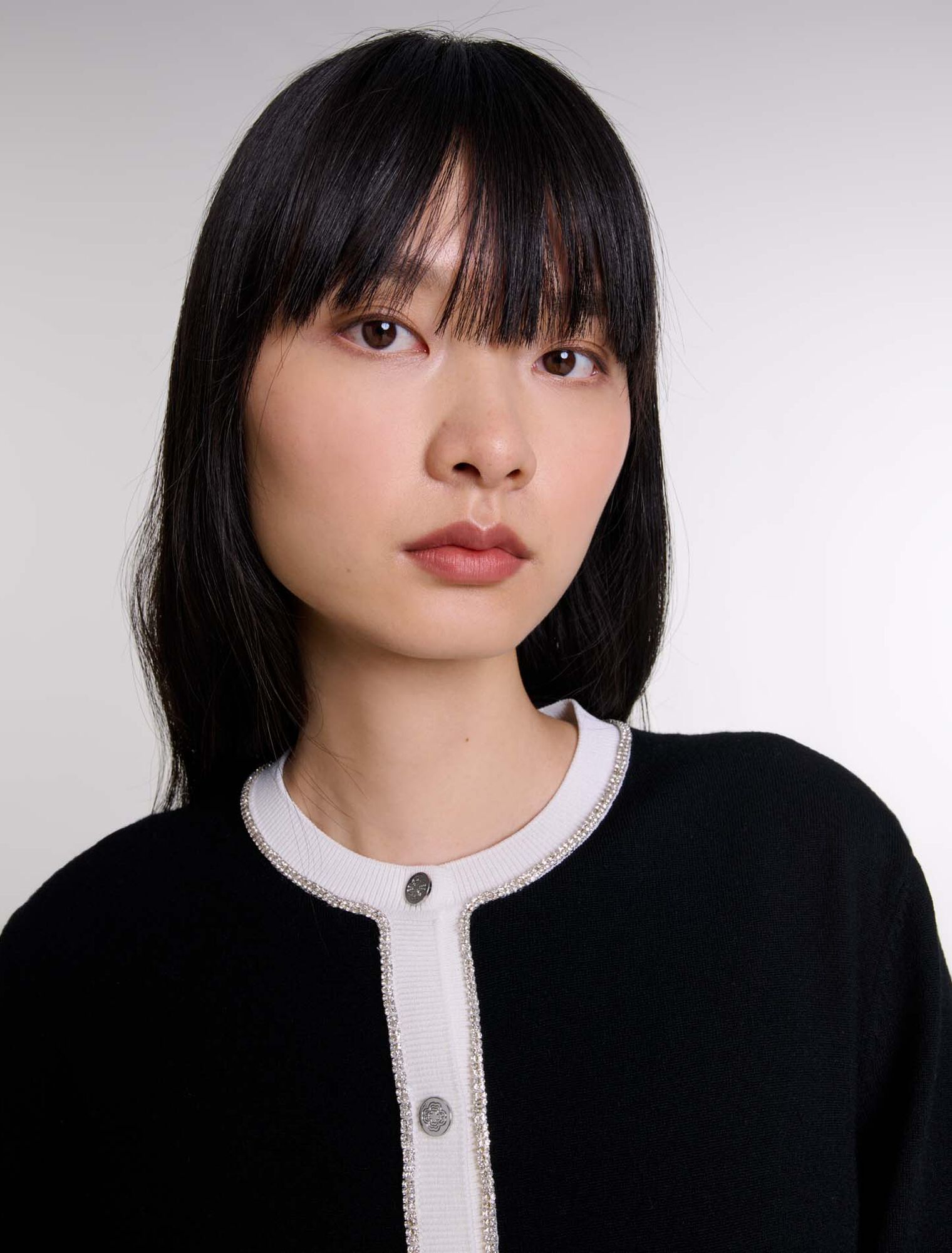 Cardigan avec détail de strass