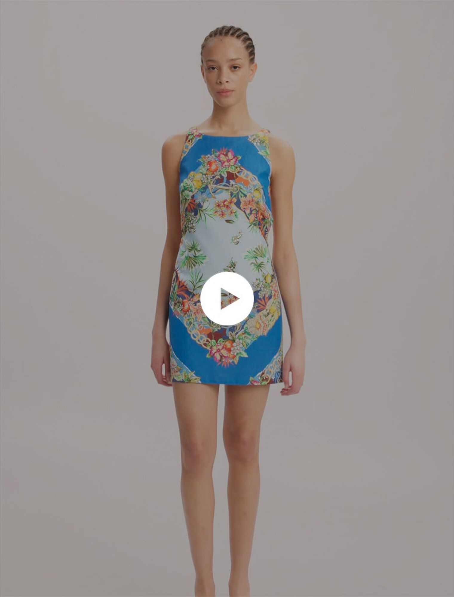 Robe droite imprimée