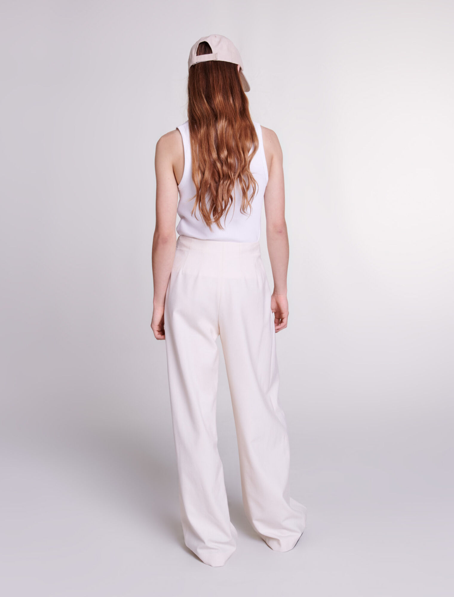 Pantalon de tailleur large