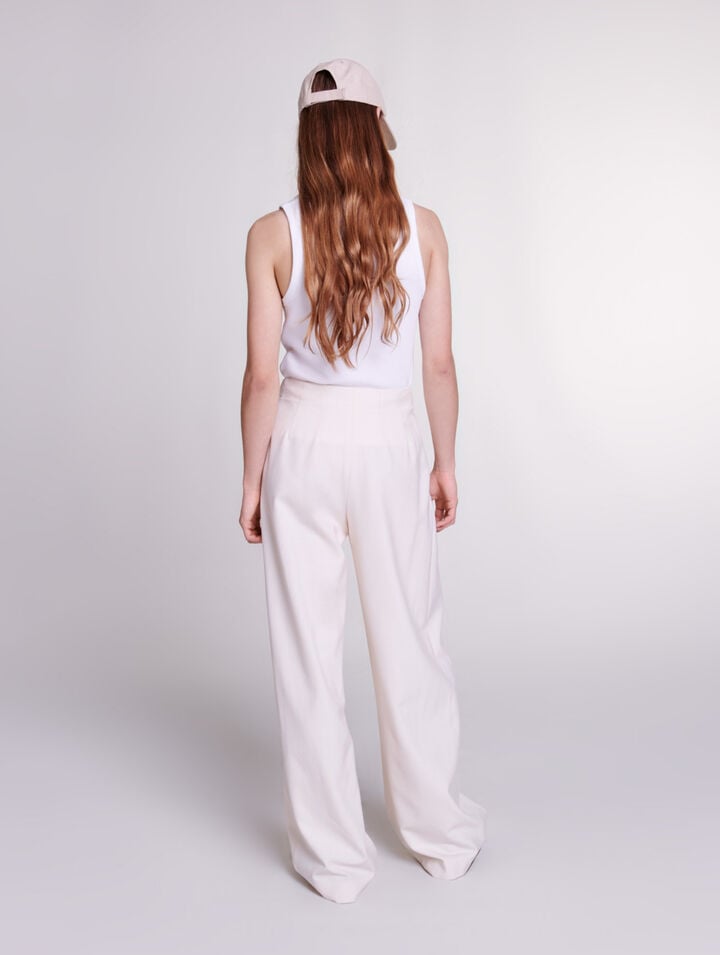 Pantalon de tailleur large