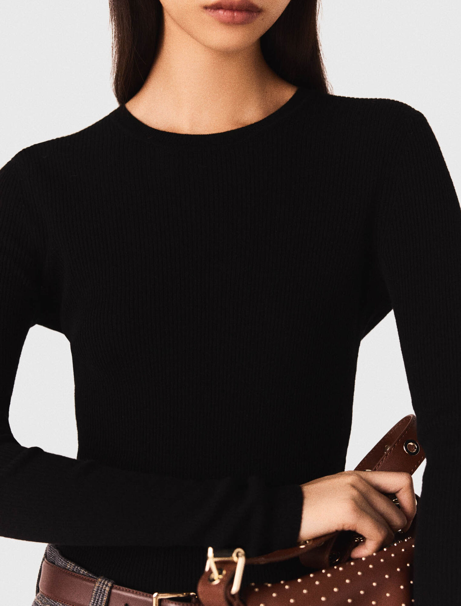 Pull col rond seconde peau